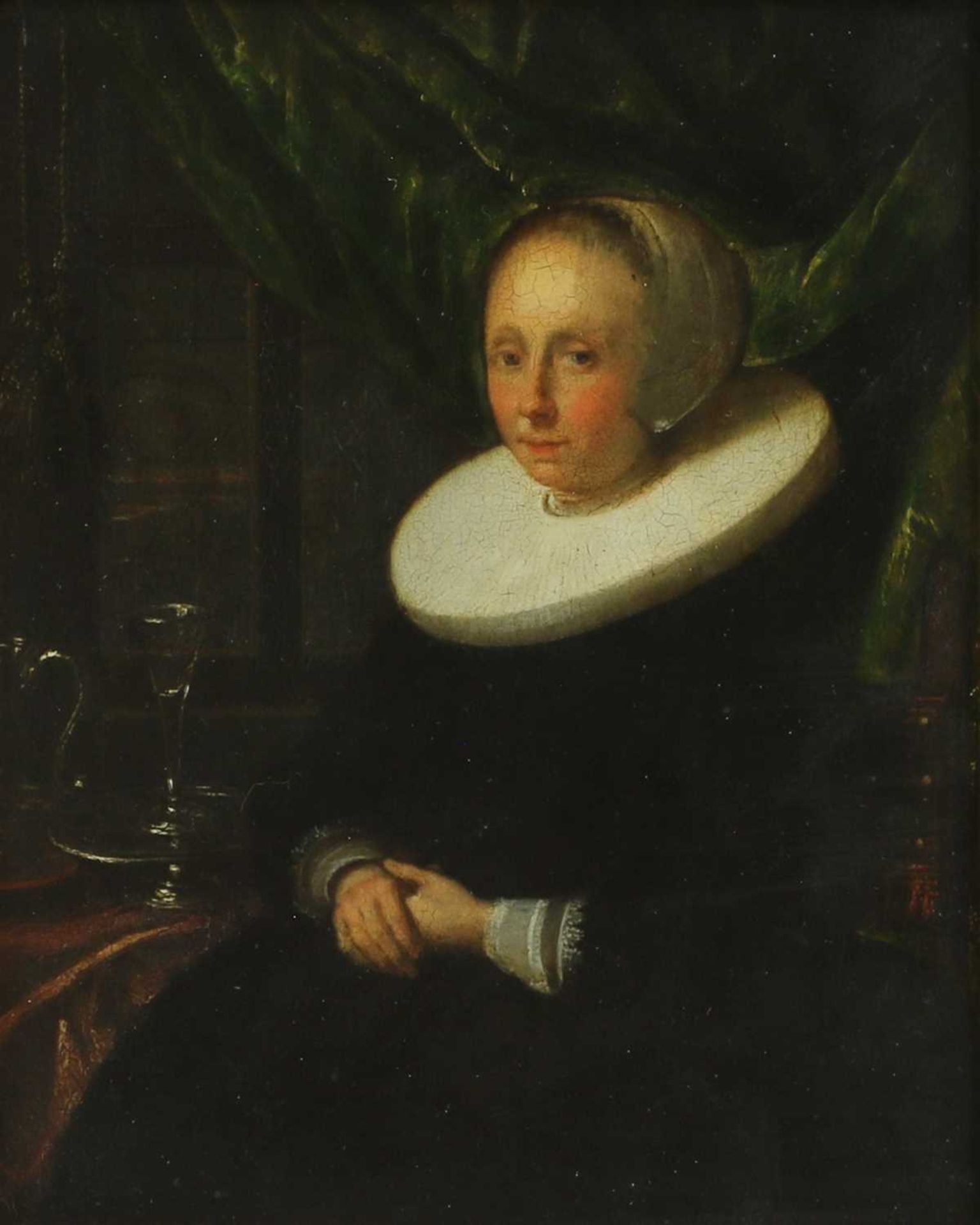 Follower of Pieter Cornelisz. van Slingelandt - Image 2 of 3