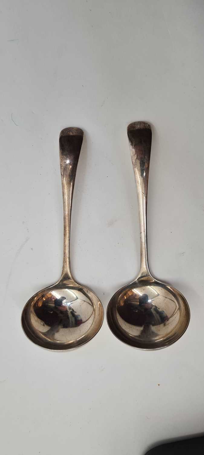 A pair of silver sauce boats, - Image 19 of 24