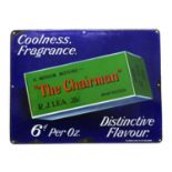 The Chairman enamel advertising sign