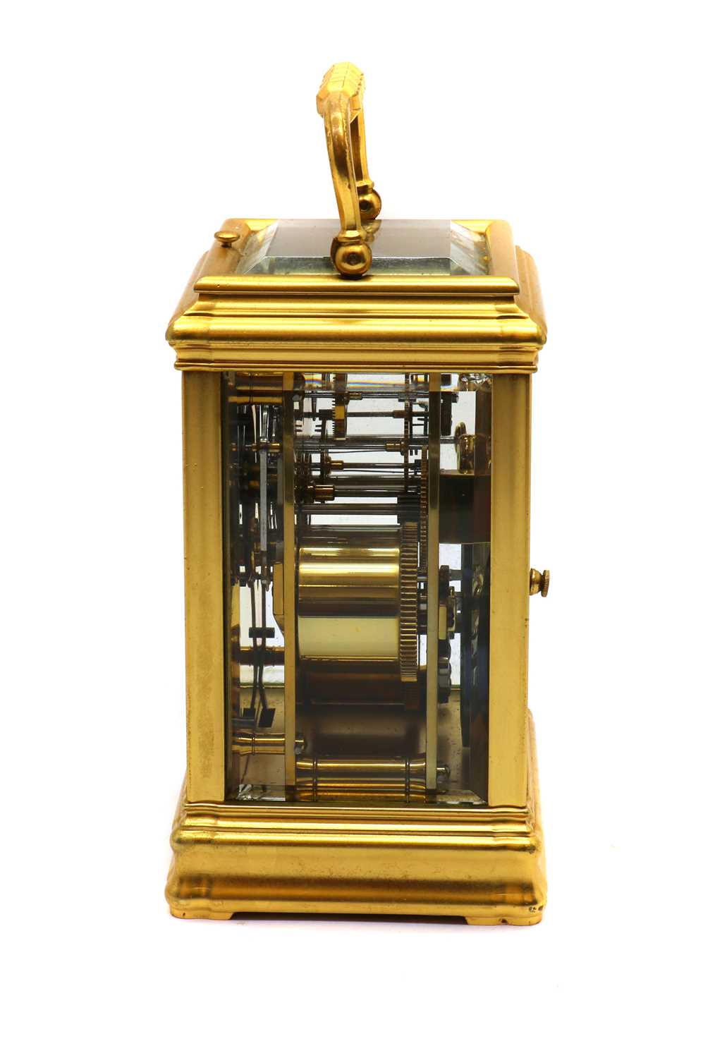 A gilt-brass Grand Sonnerie carriage clock - Image 3 of 9