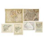 C50 loose COUNTY MAPS (18th. & 19th. Century, many hand coloured),