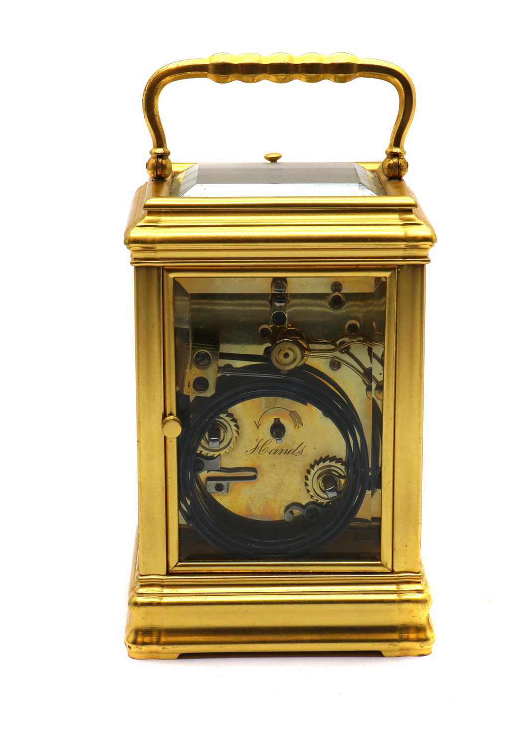 A gilt-brass Grand Sonnerie carriage clock - Image 4 of 9