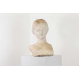 A Classical style marble bust,