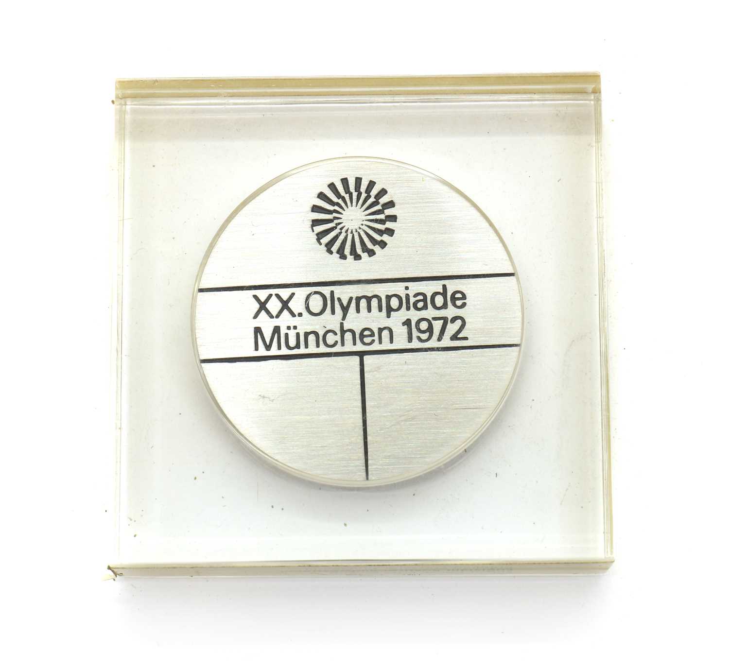 A 1972 Munich Olympics participation medal - Image 2 of 2