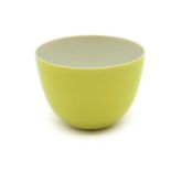 A Chinese yellow glazed tea bowl,