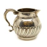 A George III silver cream jug,