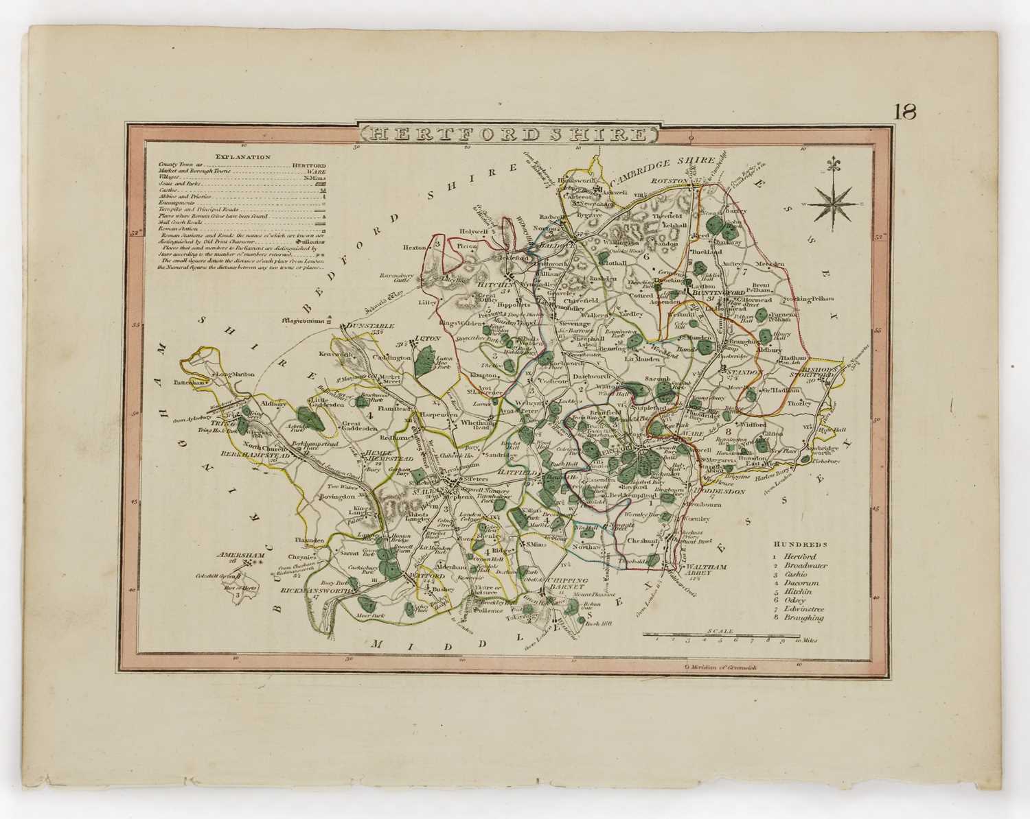 Folder with C32 loose MAPS OF HERTFORDSHIRE: - Image 3 of 4