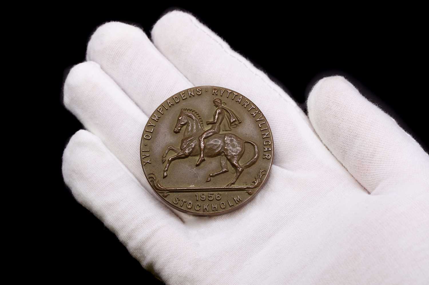 A 1956 Stockholm Equestrian Olympic bronze medal,