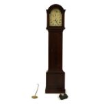 A mahogany longcase clock