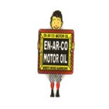 An En Ar Co Motor oil enamel sign