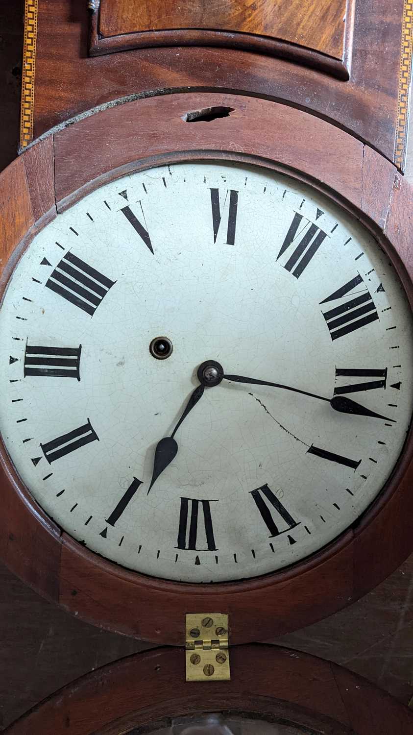 A mahogany cased wall clock - Image 3 of 13