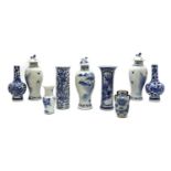 A collection of Chinese blue and white,