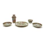 A collection of Chinese Canton enamelled famille rose,