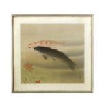 A Japanese gouache painting,
