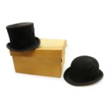 A silk top hat by Lock & Co.