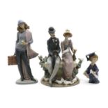 A Lladro porcelain 'A Quiet Afternoon' figure group