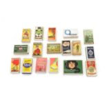 A collection of cigarette packets,