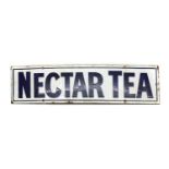 A Nectar Tea enamel advertising sign,