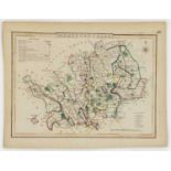 Folder with C32 loose MAPS OF HERTFORDSHIRE: