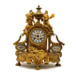 A Louis XVI style mantle clock