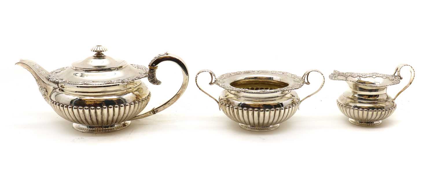 A three piece silver tea service, - Image 2 of 3