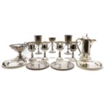 A collection of Ecclesiastical silver plated and EPBM items,