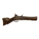 A Turkish flintlock short Blunderbuss