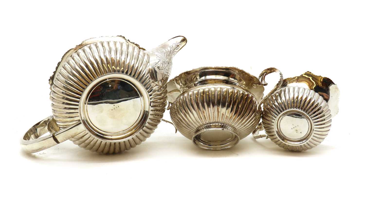 A three piece silver tea service, - Image 3 of 3