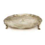 A George III silver salver,