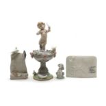 A Lladro porcelain 'Fountain of Love' figure,