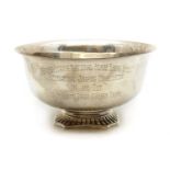 An American silver presentation bowl
