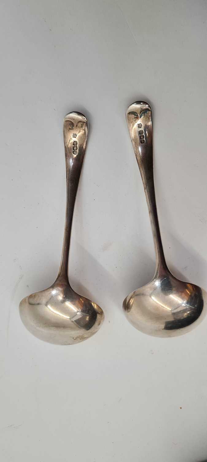 A pair of silver sauce boats, - Image 4 of 24
