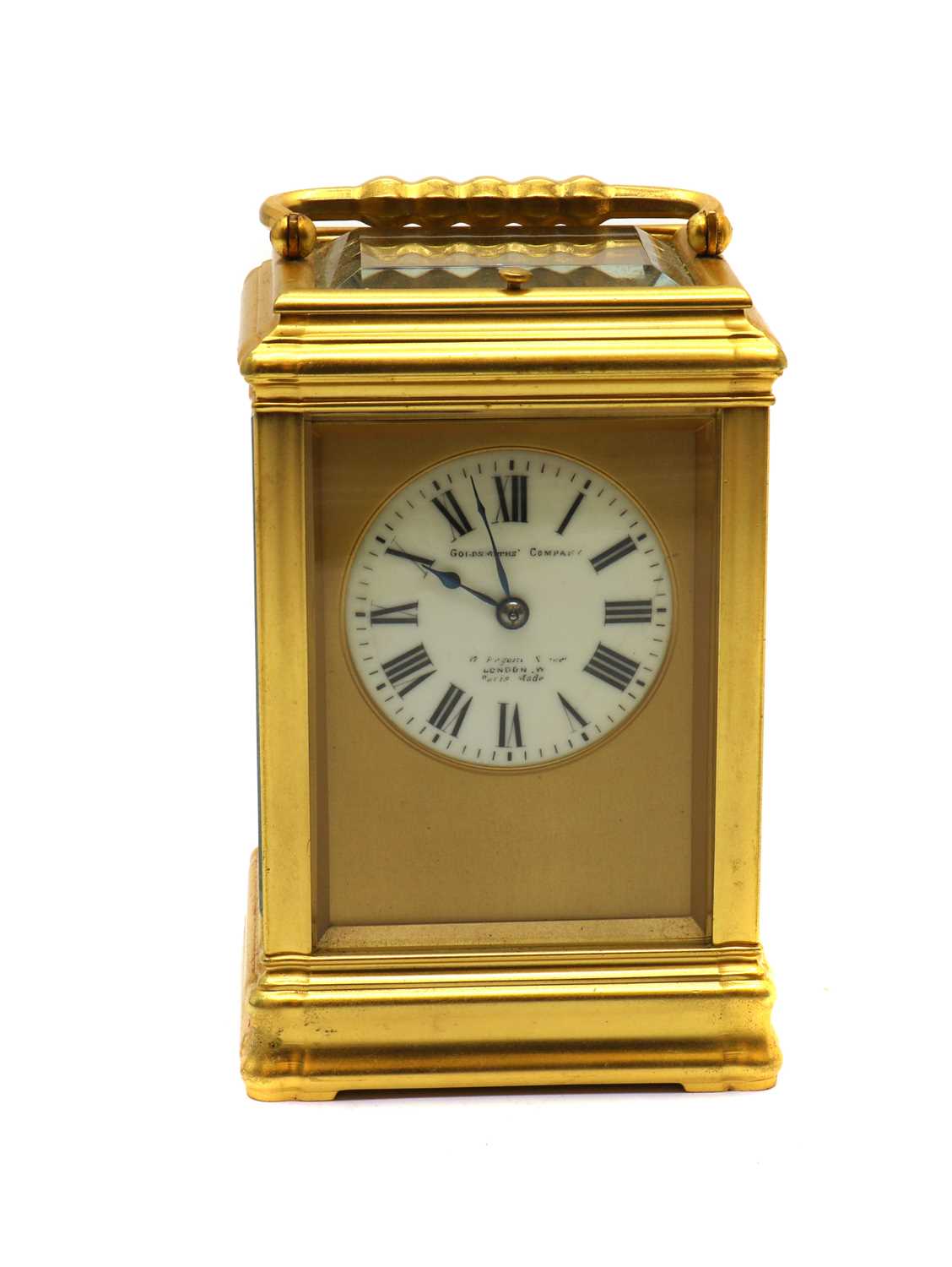 A gilt-brass Grand Sonnerie carriage clock