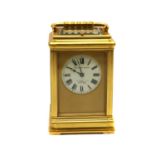 A gilt-brass Grand Sonnerie carriage clock