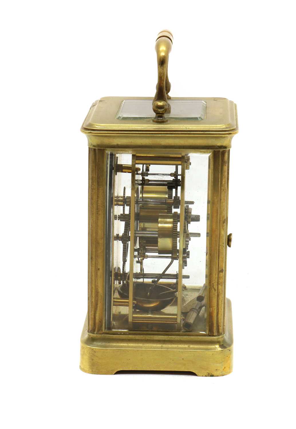 A brass carriage clock - Image 3 of 3