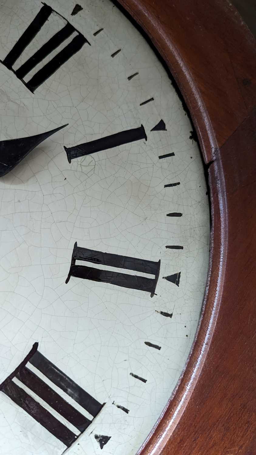 A mahogany cased wall clock - Image 10 of 13