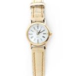 A ladies' 9ct gold 'Precious Time' quartz strap watch,