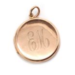 An Edwardian 9ct gold locket,