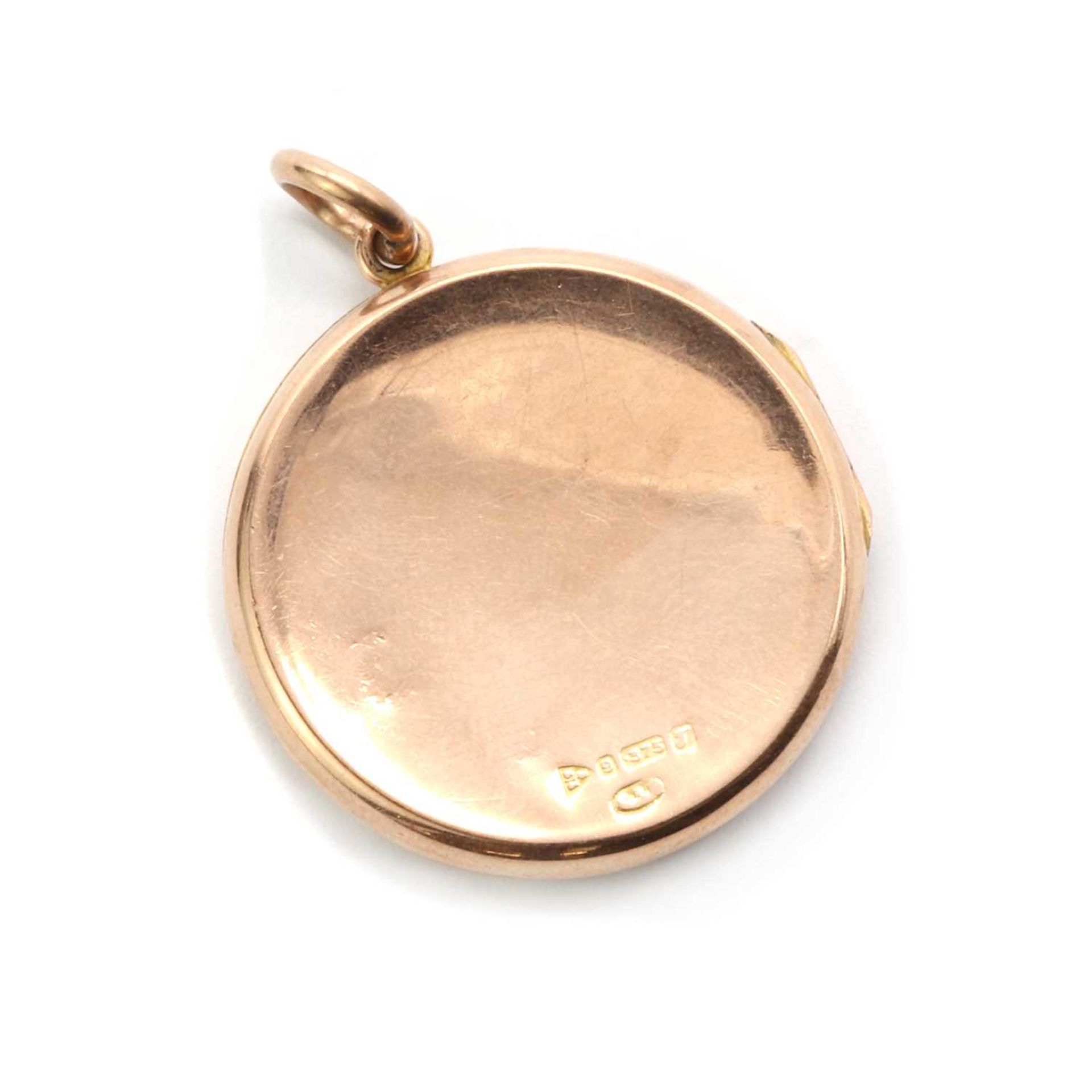 An Edwardian 9ct gold locket, - Image 2 of 2