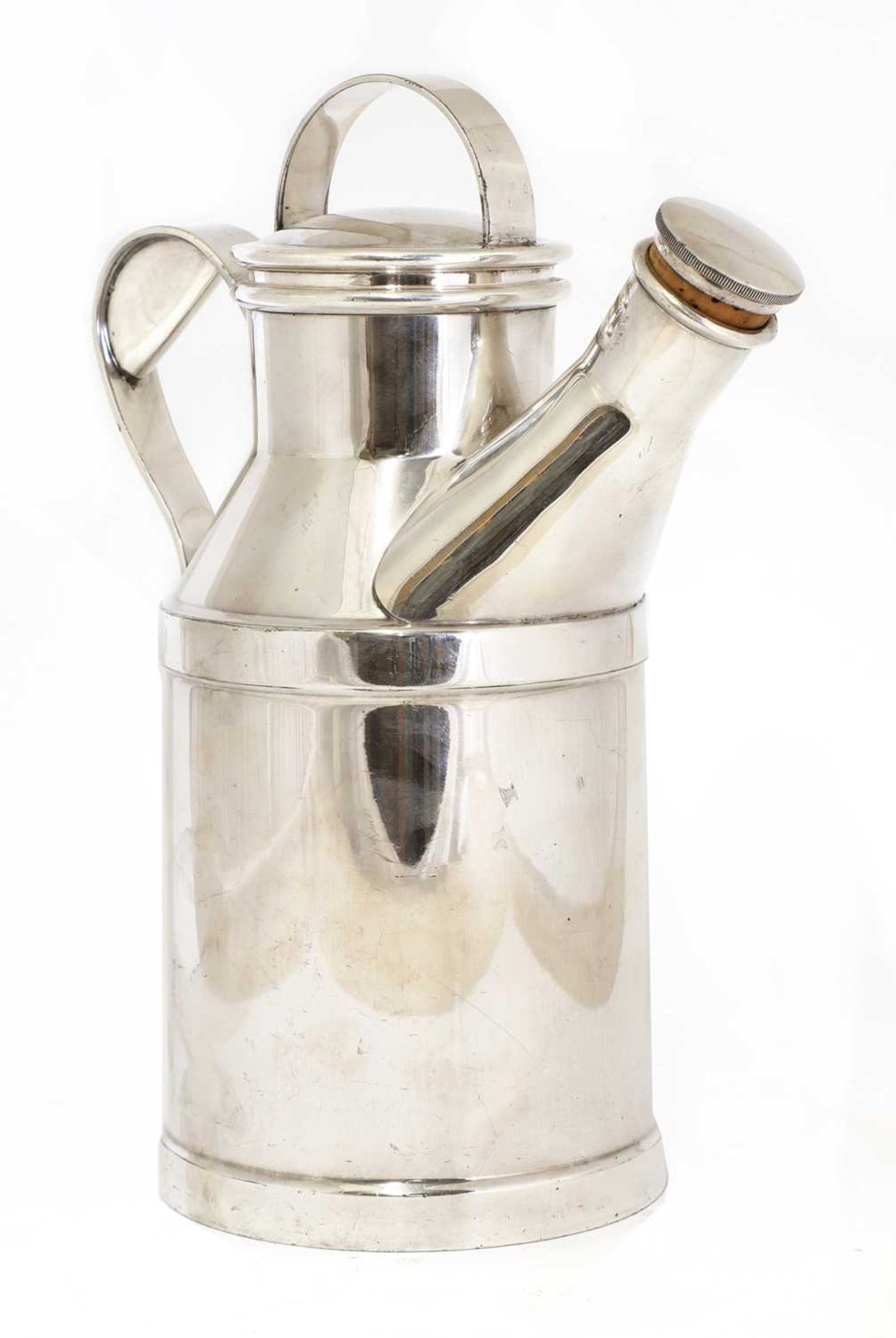 An American Art Deco silver-plated cocktail shaker, - Bild 4 aus 5