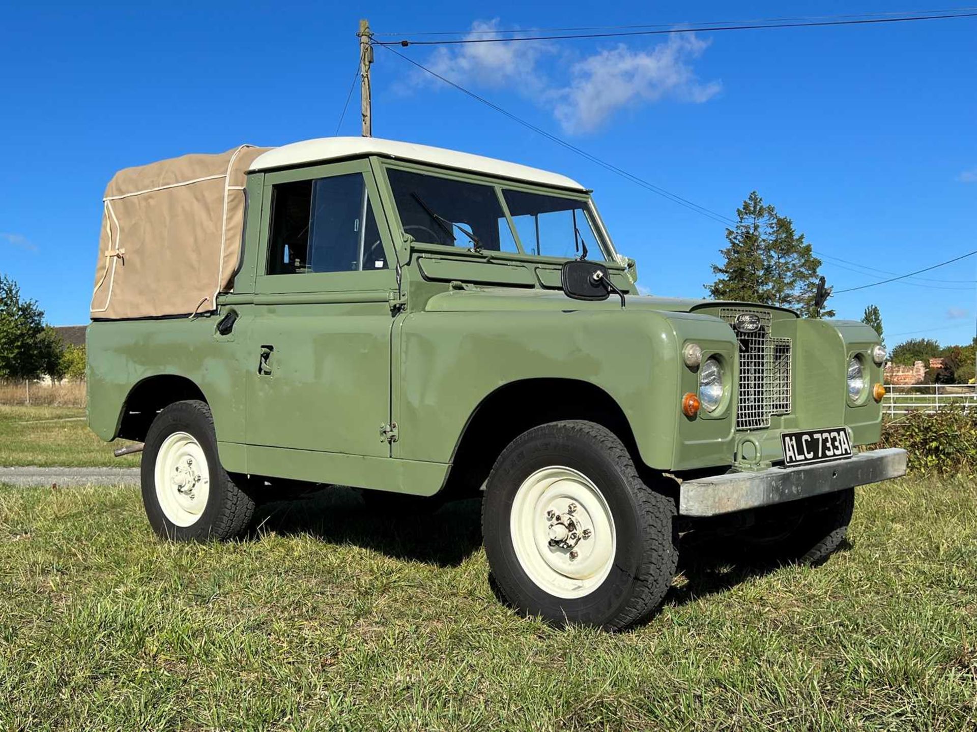 A 1963 Land Rover 88 Series IIa as used in the film 'Peter Rabbit 2',