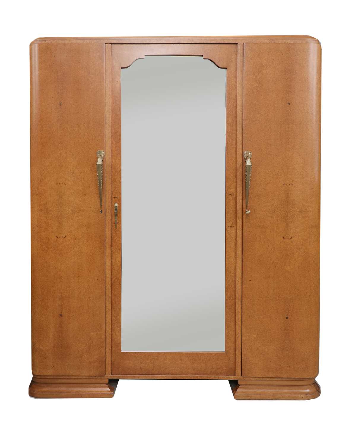 An Art Deco burr maple bedroom suite, - Bild 2 aus 6