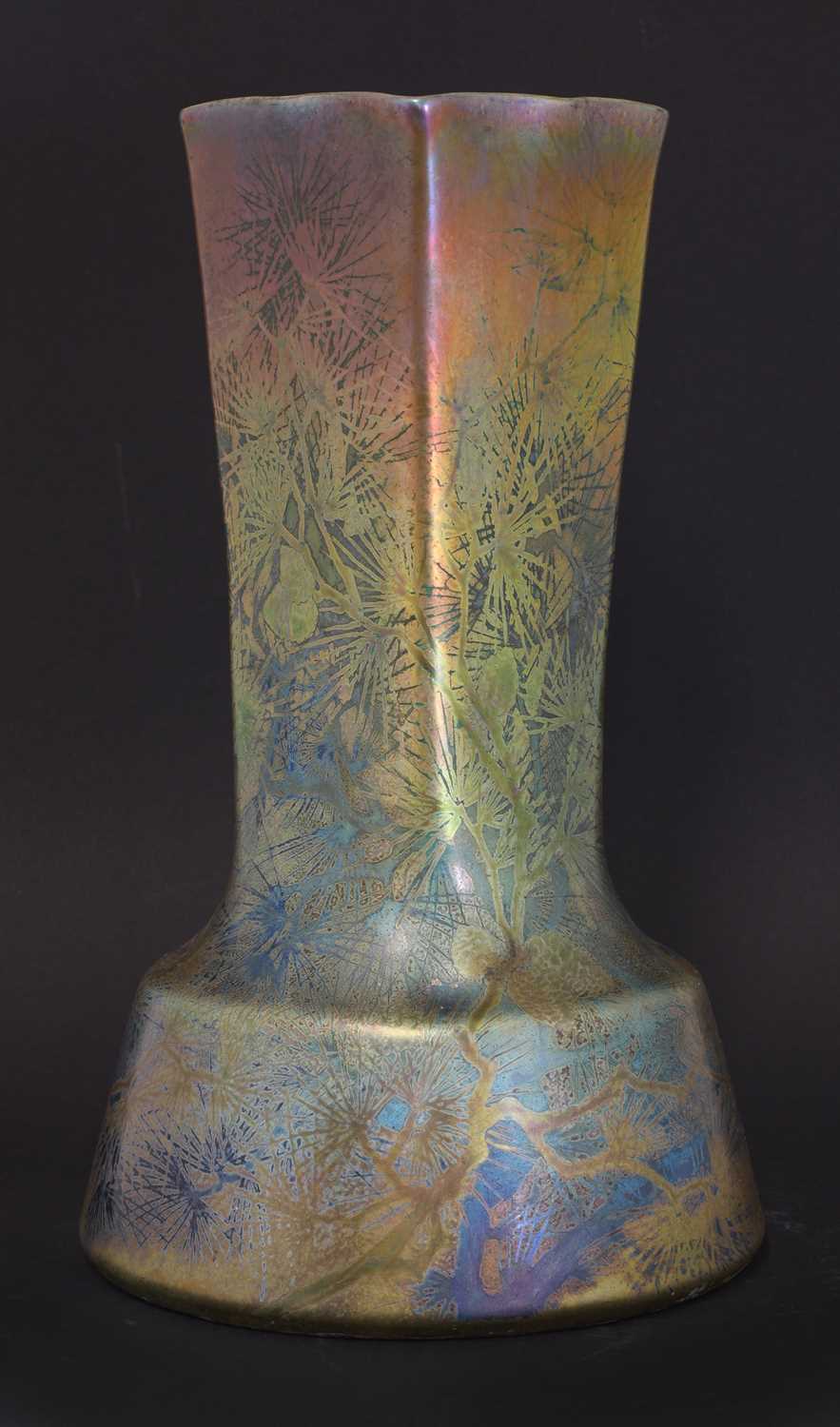 A Clément Massier 'Golfe Juan' iridescent lustre vase, - Image 6 of 12