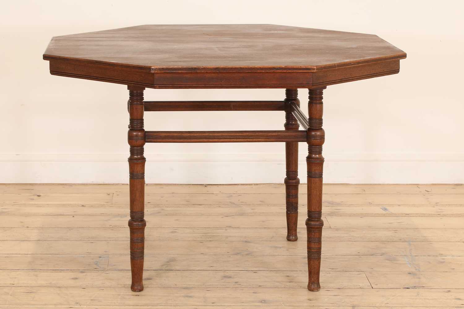 An Aesthetic walnut centre table, - Image 2 of 8