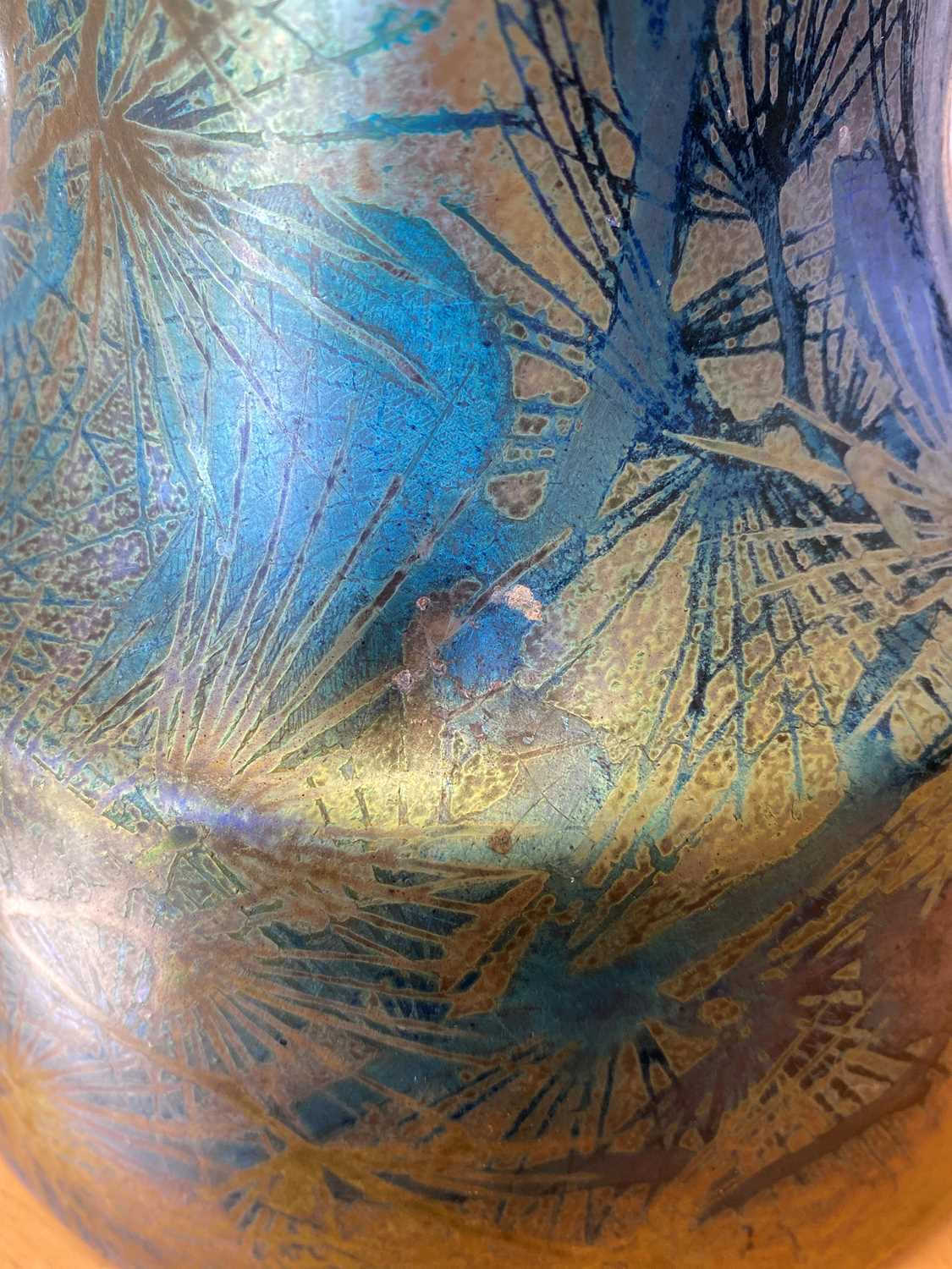 A Clément Massier 'Golfe Juan' iridescent lustre vase, - Image 7 of 12