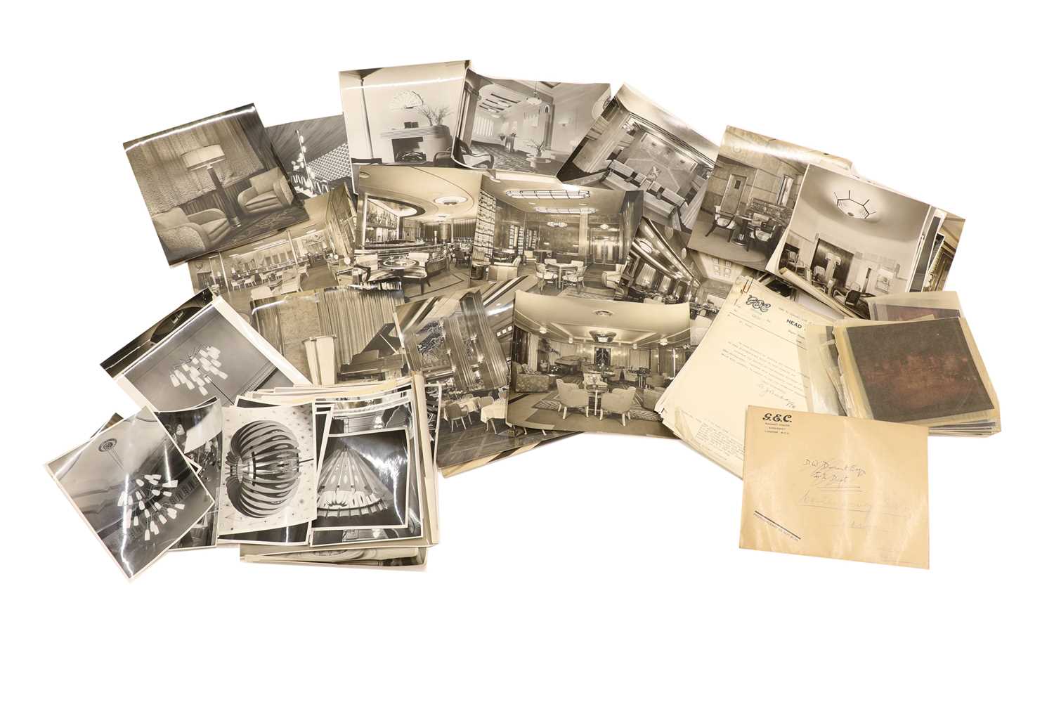 An interesting archive of photographs and paperwork on lighting,