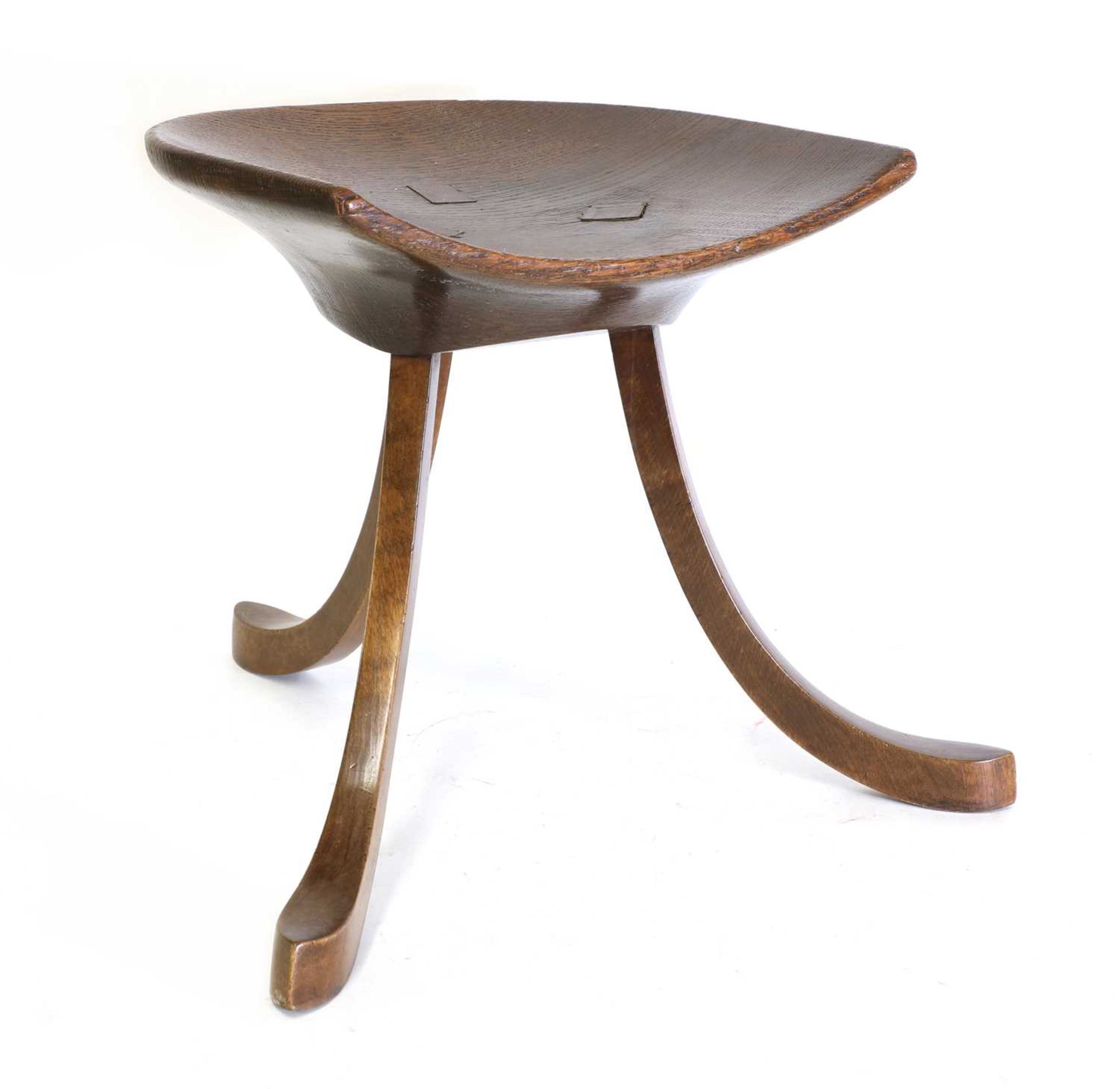 A Liberty & Co. 'Thebes II' oak stool,
