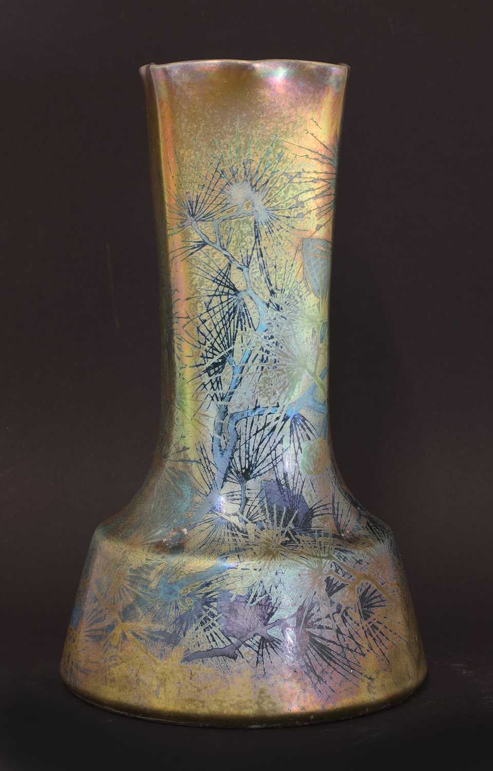 A Clément Massier 'Golfe Juan' iridescent lustre vase, - Image 5 of 12