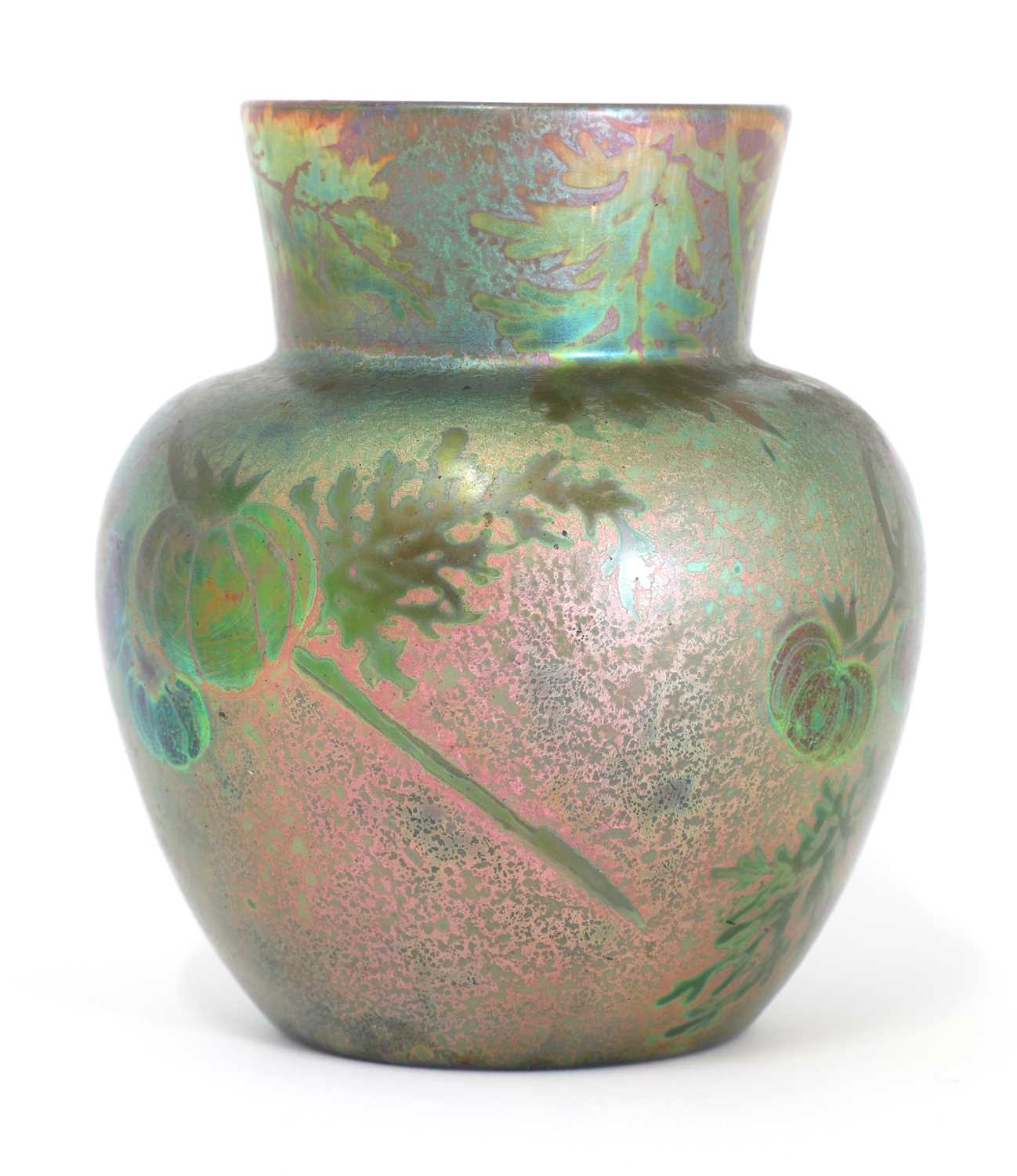 A Clément Massier 'Golfe Juan' iridescent lustre vase, - Image 2 of 4