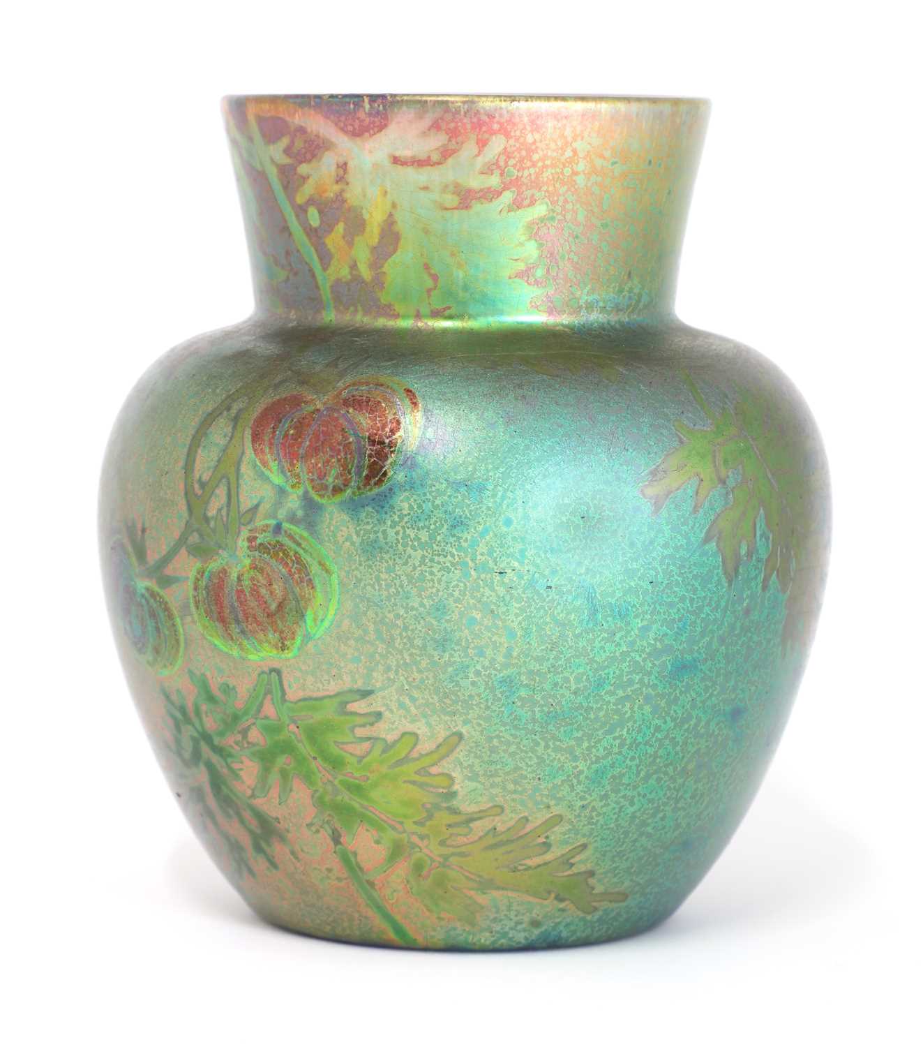 A Clément Massier 'Golfe Juan' iridescent lustre vase, - Image 3 of 4